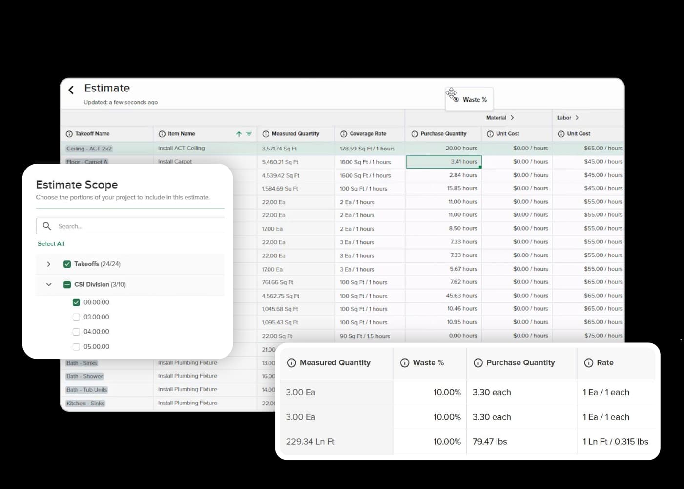 STACK Estimating product screenshot